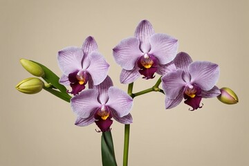 Naklejka premium full framed beautiful Cattleya Orchid flowers, copy space , studio shot