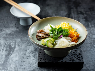  Bibimbap, Korean mixed rice with vegetable