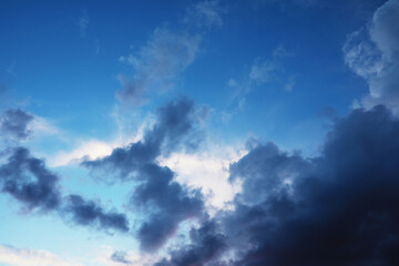 Obraz premium Sky landscape with clouds in pastel colors