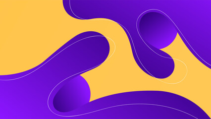 ABSTRACT BACKGROUND GRADIENT PURPLE ORANGE COLOR WITH SHAPES SMOOTH LIQUID DESIGN VECTOR TEMPLATE GOOD FOR MODERN WEBSITE, WALLPAPER, COVER DESIGN, GREETING CARD © garis lurus