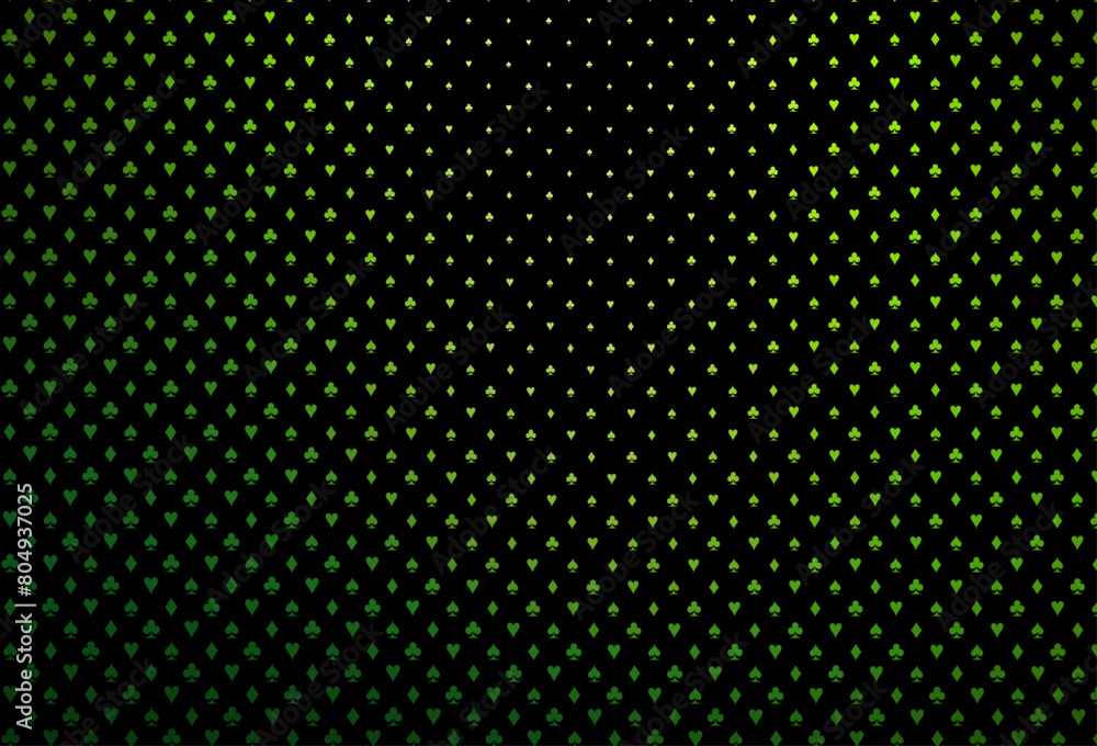 Poster dark green vector layout with elements of cards.
