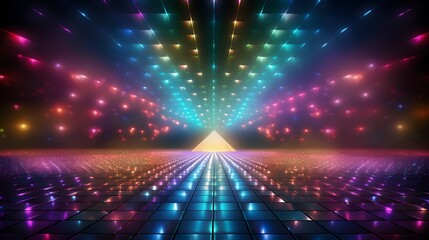 disco glowing wall colorful background