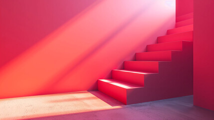 Success Path: Red Carpet Stairs Illuminated