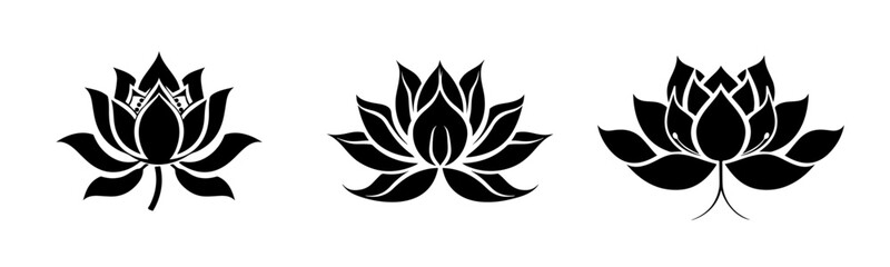 Floral Harmony: Vector Lotus Illustration Bundle