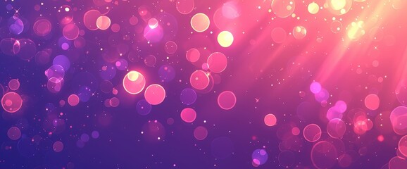 Abstract purple and red gradient bokeh circles, adding texture and depth to the background , Anime Background Images