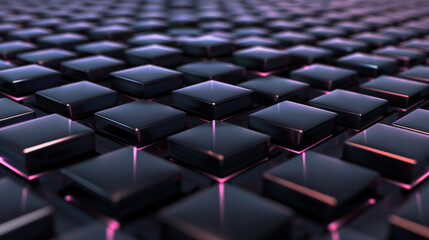 Obraz premium Dimensional Grid: Illuminated Depth. Generative AI