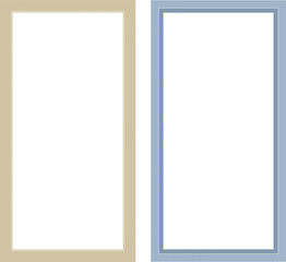 Fototapeta premium illustration of set of 2 frames designs