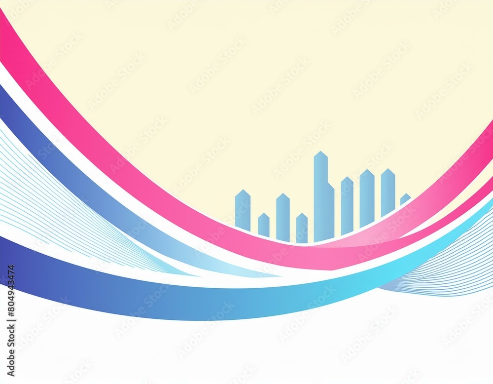 Poster water image refreshing curve business background