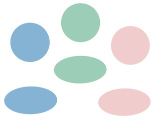 Colorful circles, ovals (blue, green, pink),JPG