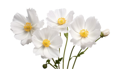 Obraz premium flowers stem isolated on transparent background cutout