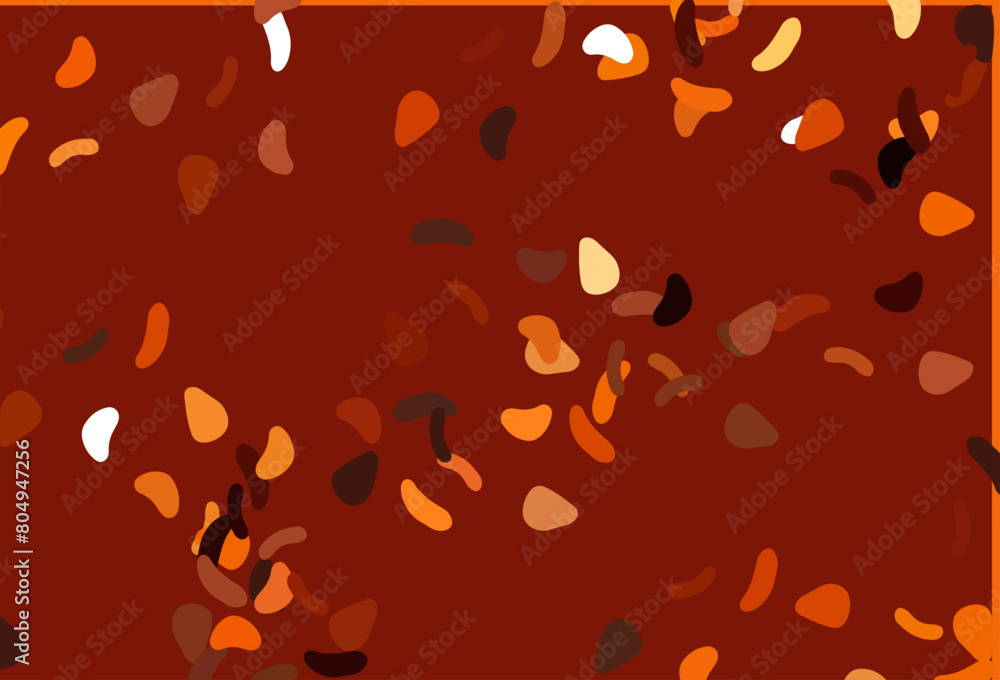 Aufkleber light orange vector texture with random forms.