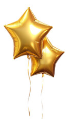 Gold star balloon for celebration