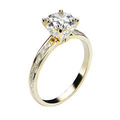 Realistic diamond ring