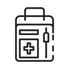 First Kit Medical Line Icon