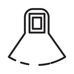 Safety Suit Protection Line Icon