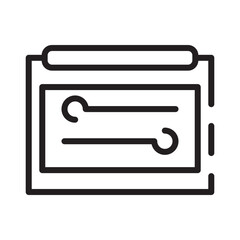 Abstract Equipment Frame Line Icon
