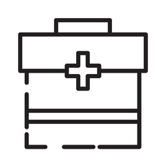 Bag Box Health Line Icon