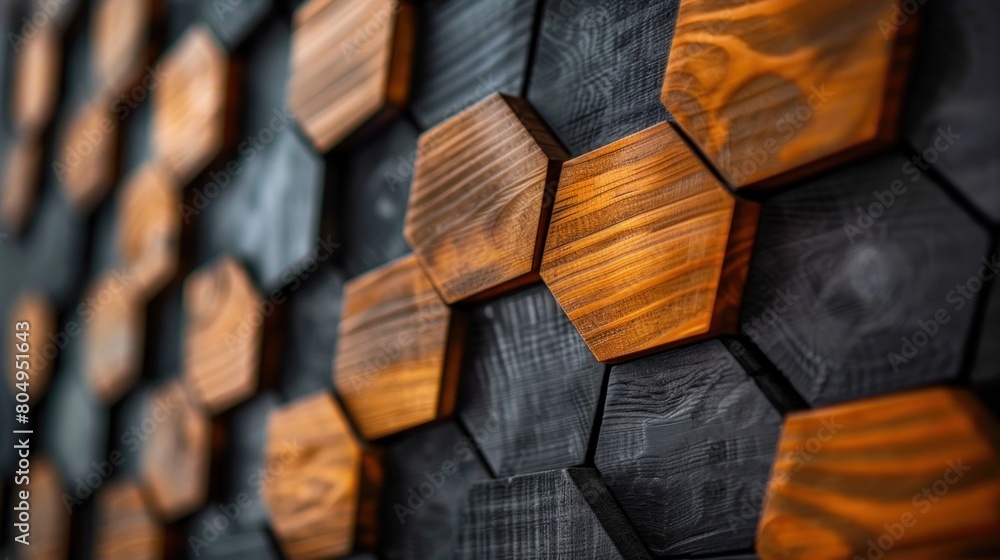 Poster sophisticated symmetry: unveiling the symphonic harmony of backdrop hexagon in professional spaces.