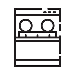 Dish Washer Tool Line Icon
