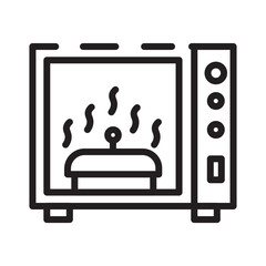 Microwave Oven Tool Line Icon
