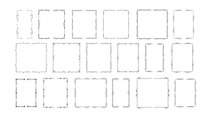 Set Black Simple Line Collection Different Doodle Brackets, Parentheses, Braces Elements Vector Design Style Sketch Isolated Illustration For Banner