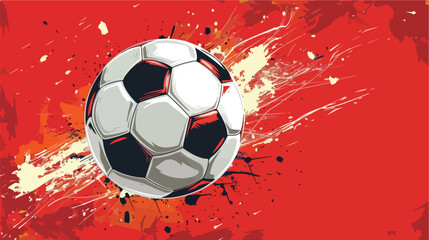 Football design over red backgrounddd vector illustration