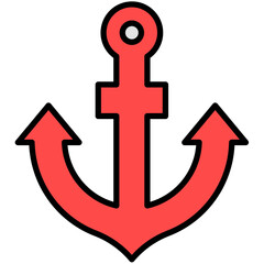 Fototapeta premium Location And Navigation Colored Icon Pack