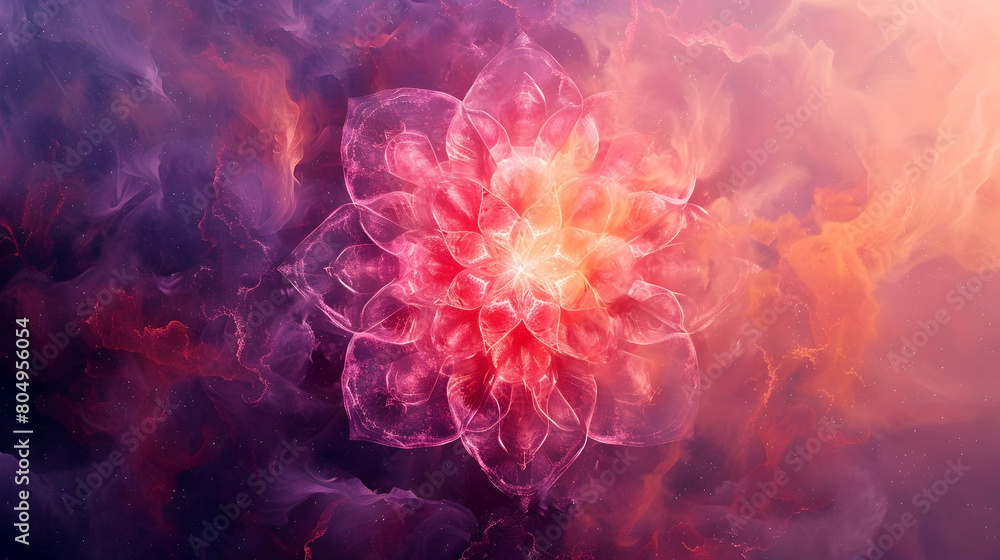 Canvas Prints Radiant Wisdom Guiding the Spiritual Path Through Captivating Sacred Geometry