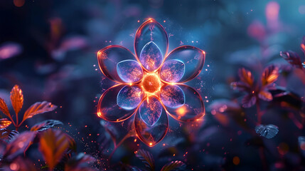 Radiant Seed of Life:A Cosmic Symbol of Interconnected Harmony and Transcendent Essence