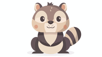 Zorrillo cute wildlife icon vector isolated graphic