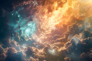 Transcendent Cosmic Storm:A Journey through the Astral Realms