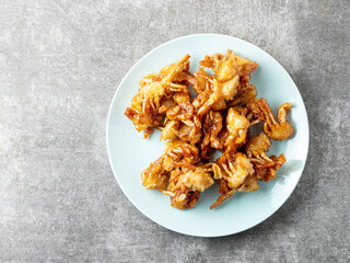 fried crab on a plate