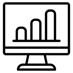 Data analysis icon vector. profit graph illustration sign. data science symbol.