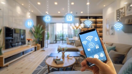 Modern Setting: Smart Home Technology with Connected Devices