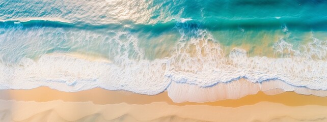 Fototapeta premium Panoramic views of the natural landscape, beautiful beach and sea.