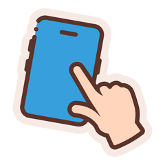 touch screen mobile phone sticker