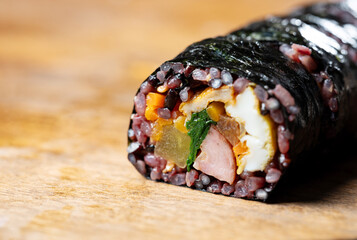 Gimbap, Korean rice roll dish	