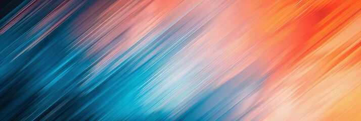 acute diagonal stripes of sky blue and dusk orange, ideal for an elegant abstract background