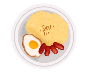 longsilog filipino breakfast