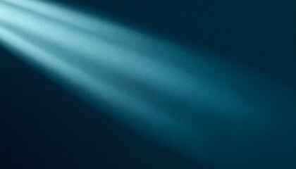 Fototapeta premium Light blue ray dark blue background grainy gradient noise texture banner design
