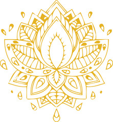 Beautiful mandala art, vector mandala design