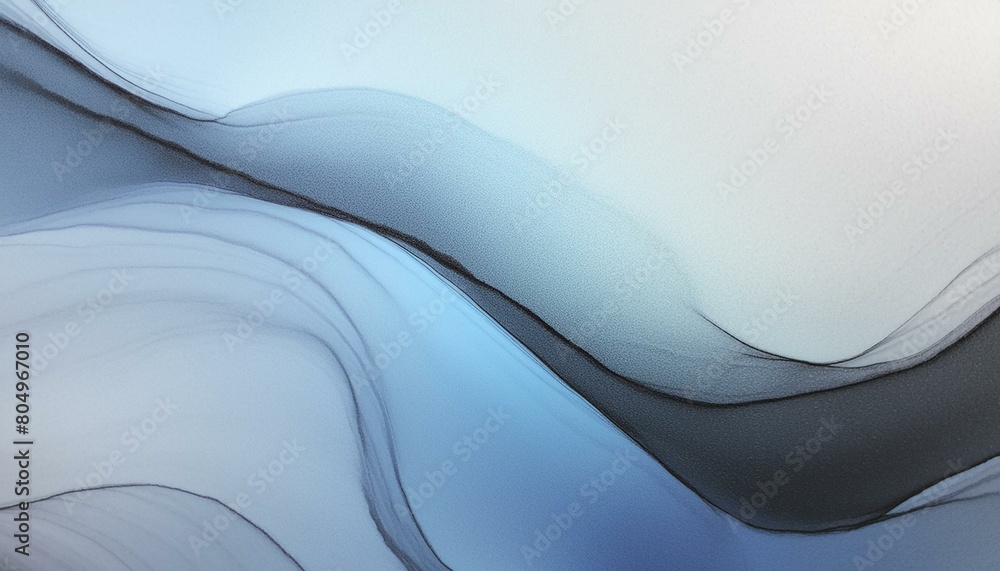 Poster blue black abstract gradient background grain texture effect dark vibrant color flow wave copy space