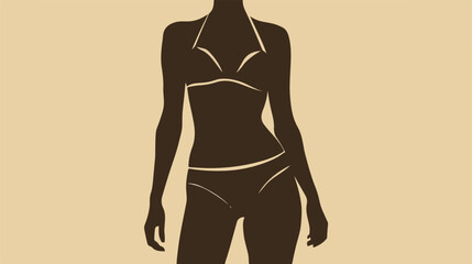 Woman swimsuit icon image Vector illustration.