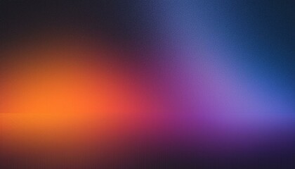 Obraz premium Dark grainy color gradient background, purple red orange blue black colors banner poster cover abstract design