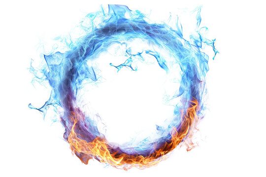 fire burn isolated on white