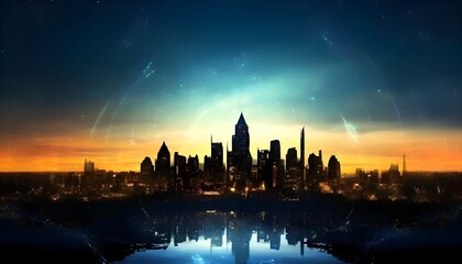 Fototapeta premium Die Legenden der Nachtstadt. Wallpaper für Computer 11.