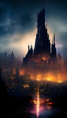 Fototapeta premium Die Legenden der Nachtstadt. Wallpaper für Telefon 12.