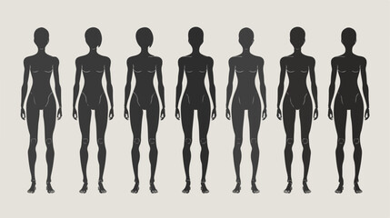 Isolated and silhouette manikin design Vector stylee vector