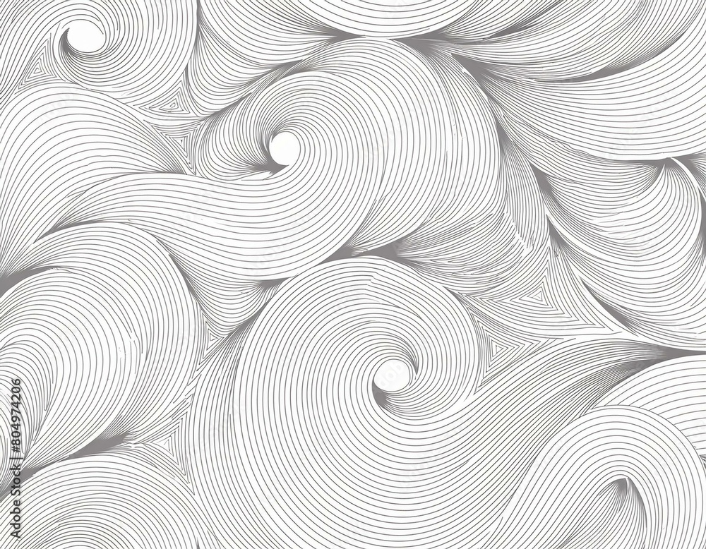 Poster elegant monochrome white seamless wave texture pattern background for design projects