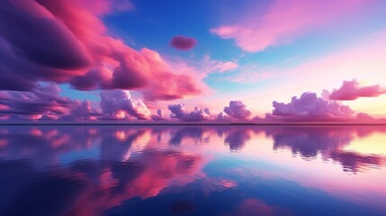 clouds and pink sky,sweet sky,Light pink clouds in sunset blue sky. Pastel colors of clouds, sunrise sundown natural background